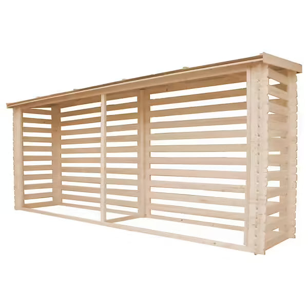 TIMBELA Abri à Bûches M203 - l112xl450xh199 Cm/ 4m2