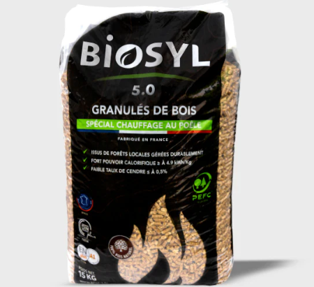 Granulés de Bois (Sac de 15kg) 72 sacs Biosyl