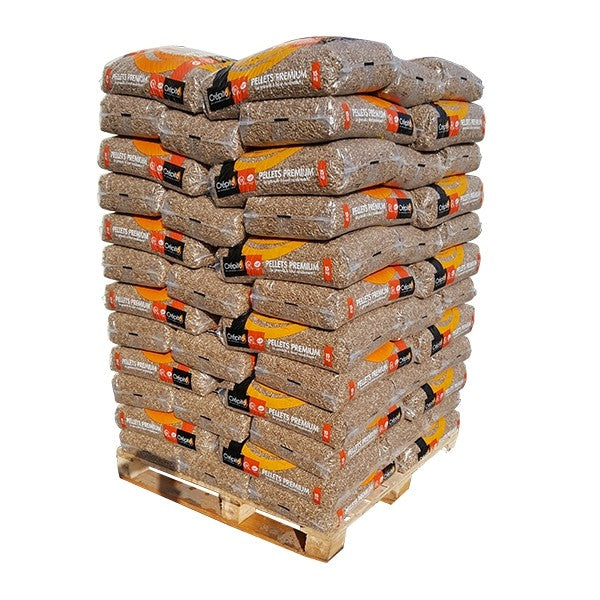 72 sacs de 15 kg de granulés de bois - MAXI palette
