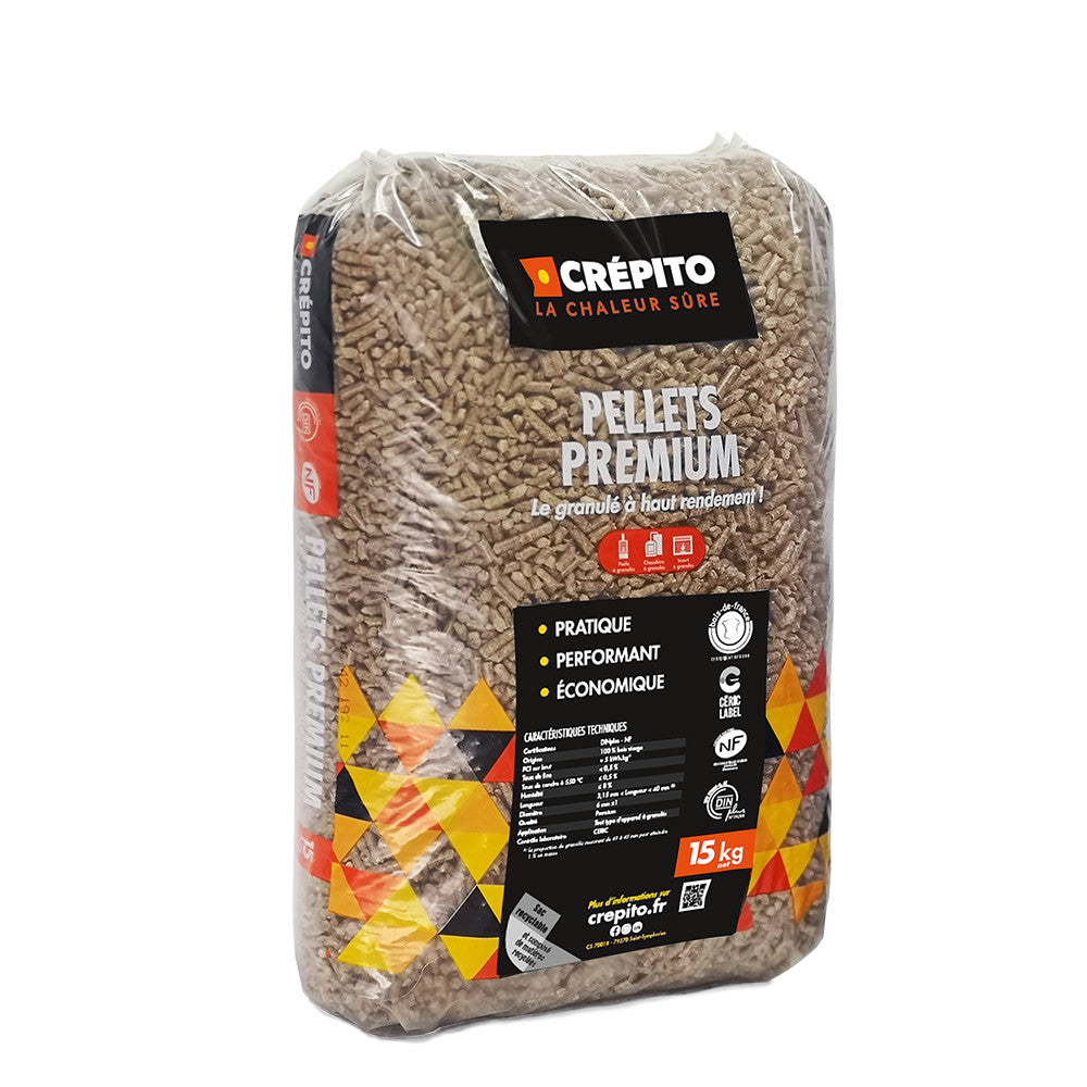 72 sacs de 15 kg de granulés de bois - MAXI palette