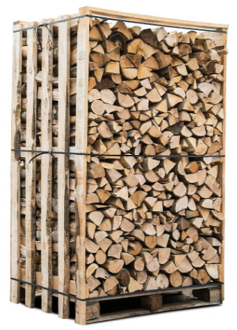 Box 3 stères 30cm bois de chauffage sec - palette de bois coupé fendu de 2,1m3 chêne / hêtre : chataigniers