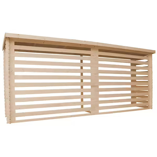 TIMBELA Abri à Bûches M203 - l112xl450xh199 Cm/ 4m2